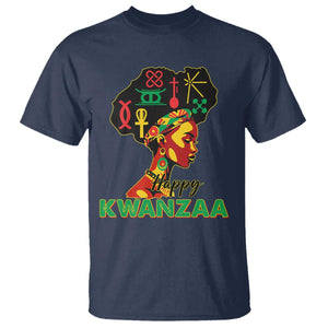 Happy Kwanzaa T Shirt Nguzo Saba Symbols The 7 Principles Of Kwanzaa TS11 Navy Print Your Wear
