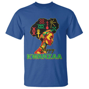 Happy Kwanzaa T Shirt Nguzo Saba Symbols The 7 Principles Of Kwanzaa TS11 Royal Blue Print Your Wear