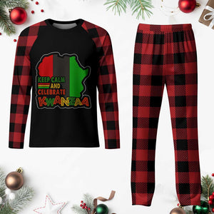 Keep Calm And Celebrate Kwanzaa Plaid Pajama Set Black Holiday African American Xmas TS11 Buffalo Plaid Print Your Wear