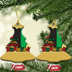 Keep Calm And Celebrate Kwanzaa Christmas Ornament Black Holiday African American Xmas TS11 Christmas Tree Gold Print Your Wear