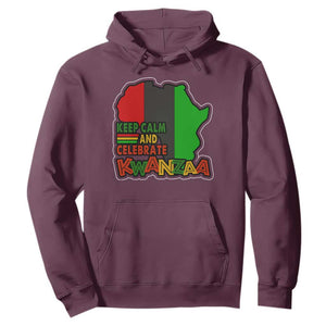 Keep Calm And Celebrate Kwanzaa Hoodie Black Holiday African American Christmas TS11 Maroon Print Your Wear