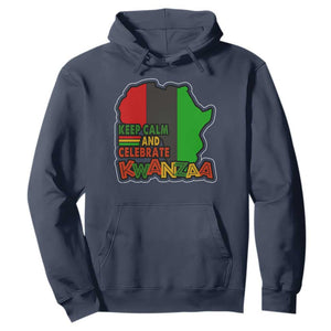 Keep Calm And Celebrate Kwanzaa Hoodie Black Holiday African American Christmas TS11 Navy Print Your Wear