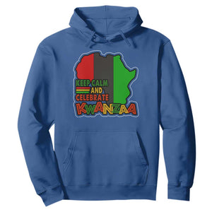 Keep Calm And Celebrate Kwanzaa Hoodie Black Holiday African American Christmas TS11 Royal Blue Print Your Wear