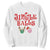 Funny Christmas Pickleball Sweatshirt Jingle Balls Reindeer Santa Hat Ball TS11 White Print Your Wear