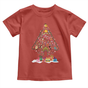 Funny Native American Christmas Tree Medicine Wheel Toddler T Shirt TS11 Red Print Your Wear