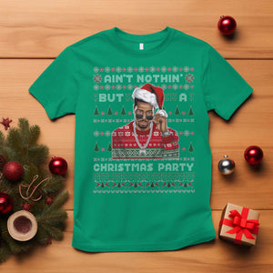 Funny Dirty Santa Diddy Christmas T Shirt Ain't Nothin' But A Christmas Party Santa TS11 Irish Green Print Your Wear