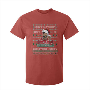 Funny Dirty Santa Diddy Christmas T Shirt For Kid Ain't Nothin' But A Christmas Party Santa TS11 Red Print Your Wear