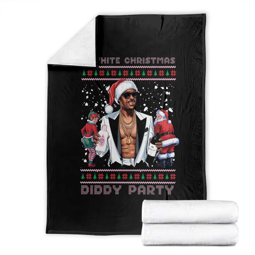 Funny A White Christmas Diddy Party Dirty Santa Throw Blanket TS11 Black Print Your Wear