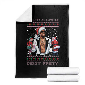 Funny A White Christmas Diddy Party Dirty Santa Throw Blanket TS11 Black Print Your Wear