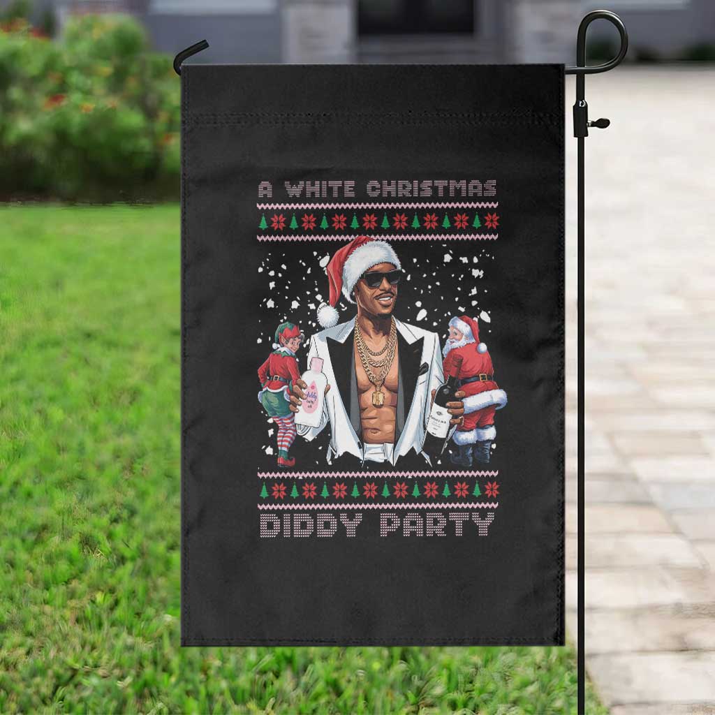 Funny A White Christmas Diddy Party Dirty Santa Garden Flag TS11 Print Your Wear