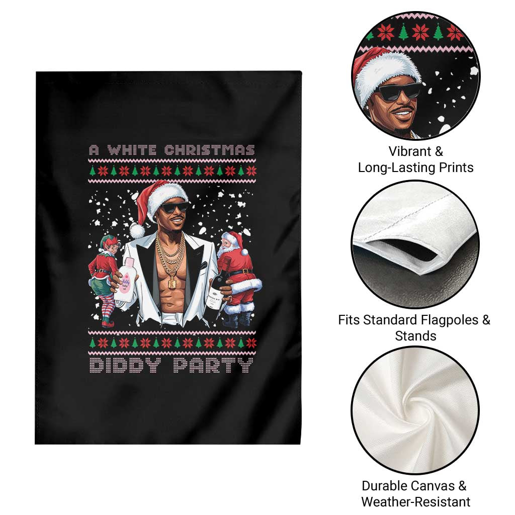 Funny A White Christmas Diddy Party Dirty Santa Garden Flag TS11 Print Your Wear