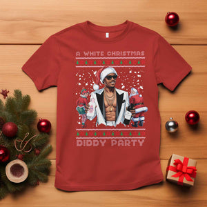 Funny A White Christmas Diddy Party Dirty Santa T Shirt TS11 Red Print Your Wear