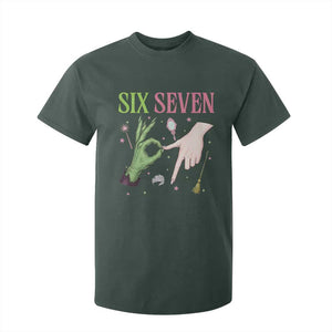Funny Six Seven Witch Pink And Green Broomstick Magic Wand T Shirt For Kid TS11 Dark Forest Green Print Your Wear