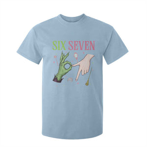 Funny Six Seven Witch Pink And Green Broomstick Magic Wand T Shirt For Kid TS11 Light Blue Print Your Wear