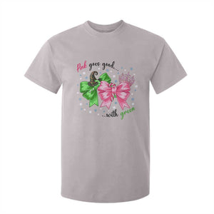 Funny Christmas Witch Pink Goes Good With Green T Shirt For Kid TS11 Ice Gray Print Your Wear