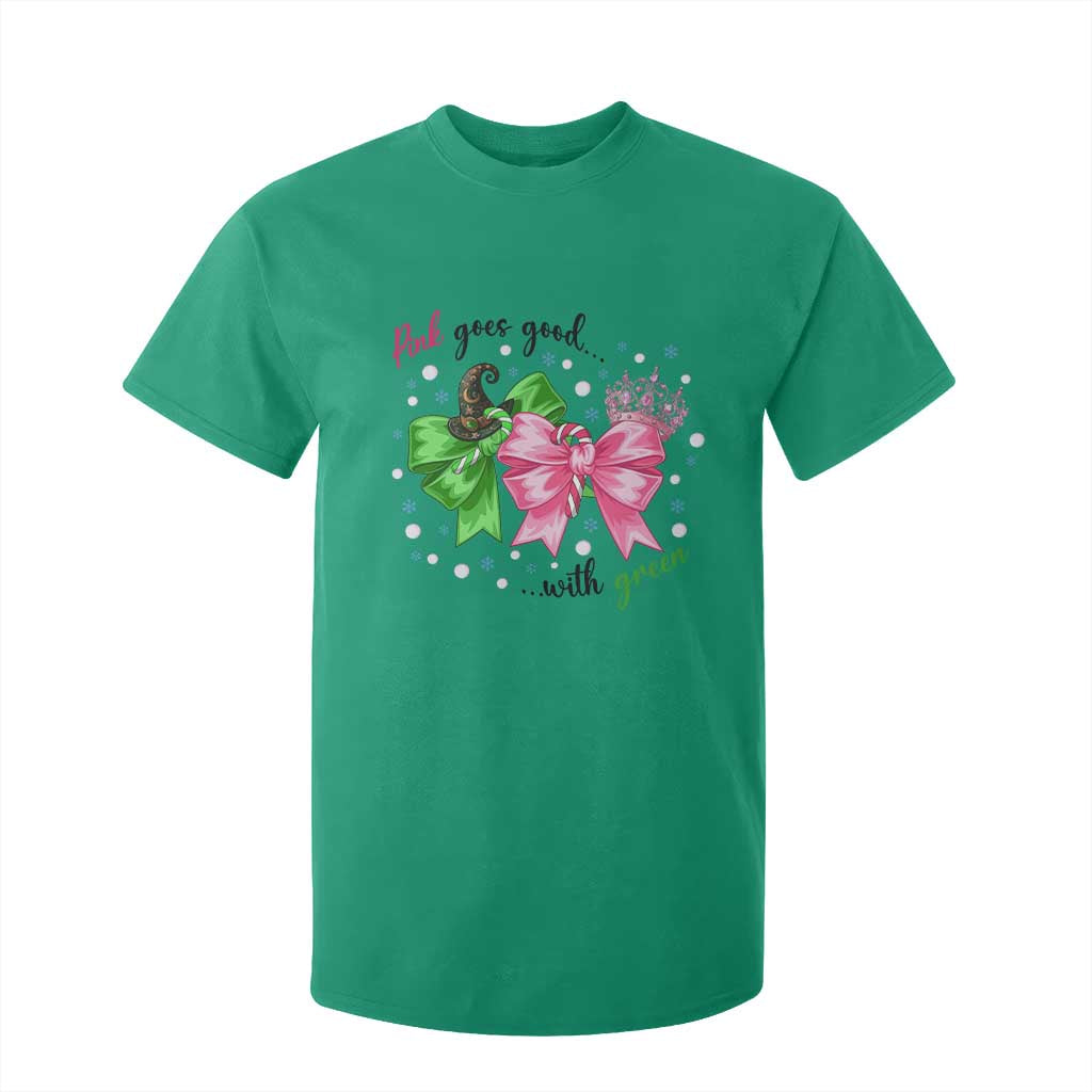 Funny Christmas Witch Pink Goes Good With Green T Shirt For Kid TS11 Irish Green Print Your Wear