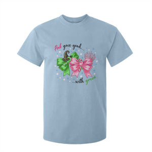 Funny Christmas Witch Pink Goes Good With Green T Shirt For Kid TS11 Light Blue Print Your Wear