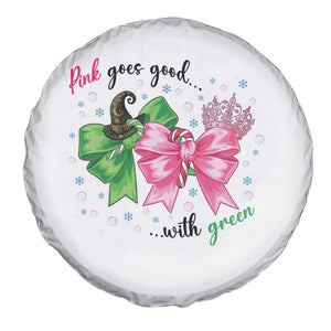 Funny Christmas Witch Pink Goes Good With Green Spare Tire Cover TS11 Print Your Wear