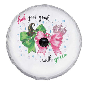 Funny Christmas Witch Pink Goes Good With Green Spare Tire Cover TS11 Print Your Wear