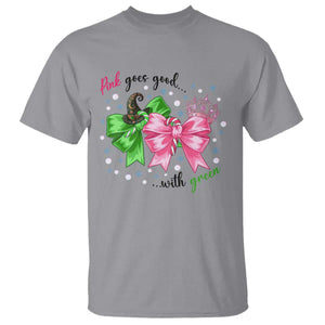 Funny Christmas Witch Pink Goes Good With Green T Shirt TS11 Sport Gray Print Your Wear