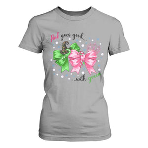 Funny Christmas Witch Pink Goes Good With Green T Shirt For Women TS11 Sport Gray Print Your Wear