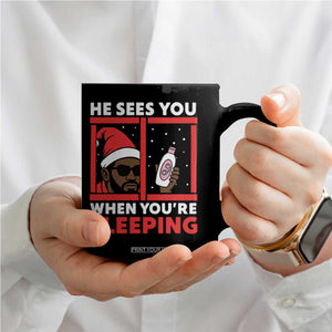Funny Christmas Diddy Coffee Mug He Sees You When You Are Sleeping Baby Oil TS11 Print Your Wear