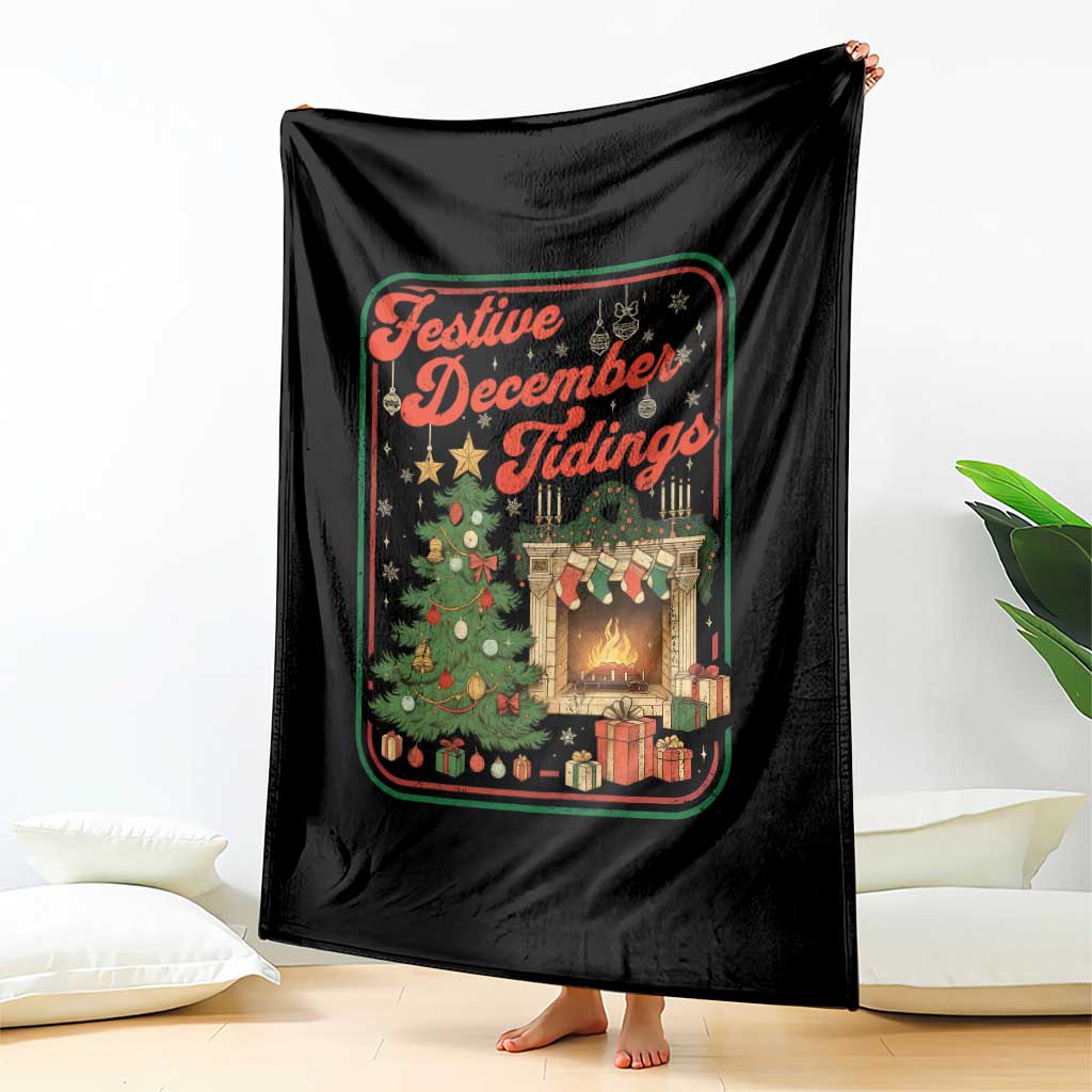 Funny Democrat Christmas Throw Blanket Festive December Tiding Xmas Political Satire TS11 Print Your Wear