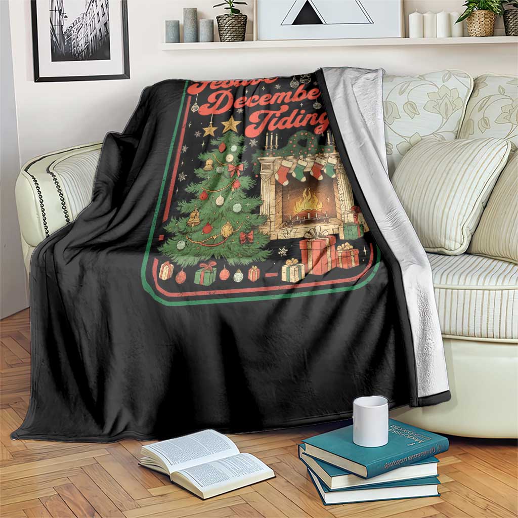 Funny Democrat Christmas Throw Blanket Festive December Tiding Xmas Political Satire TS11 Print Your Wear