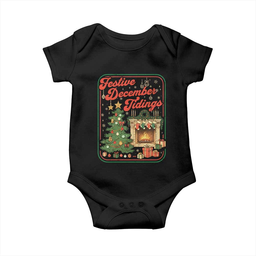 Funny Democrat Christmas Baby Onesie Festive December Tiding Xmas Political Satire TS11 Black Print Your Wear