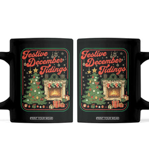 Funny Democrat Christmas Coffee Mug Festive December Tiding Xmas Political Satire TS11 Black Print Your Wear
