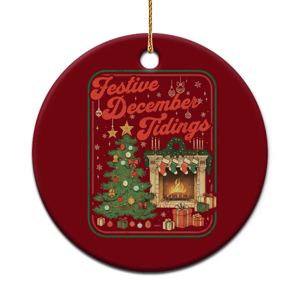 Funny Democrat Christmas Ceramic Ornament Festive December Tiding Xmas Political Satire TS11 1pc Red Print Your Wear