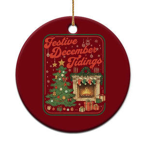 Funny Democrat Christmas Ceramic Ornament Festive December Tiding Xmas Political Satire TS11 1pc Red Print Your Wear