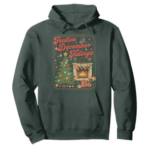 Funny Democrat Christmas Hoodie Festive December Tiding Xmas Political Satire TS11 Dark Forest Green Print Your Wear