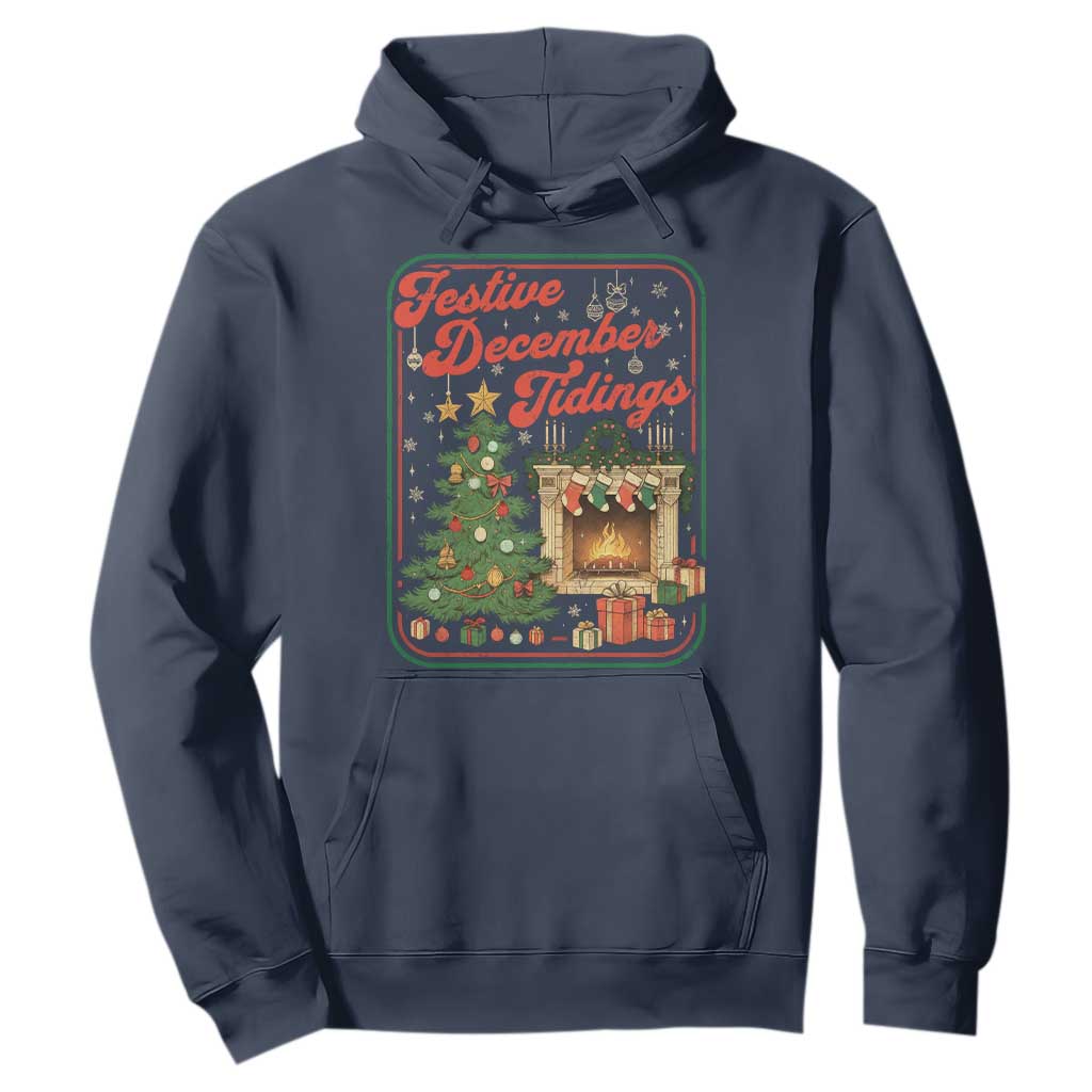 Funny Democrat Christmas Hoodie Festive December Tiding Xmas Political Satire TS11 Navy Print Your Wear