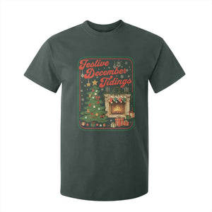 Funny Democrat Christmas T Shirt For Kid Festive December Tiding Xmas Political Satire TS11 Dark Forest Green Print Your Wear