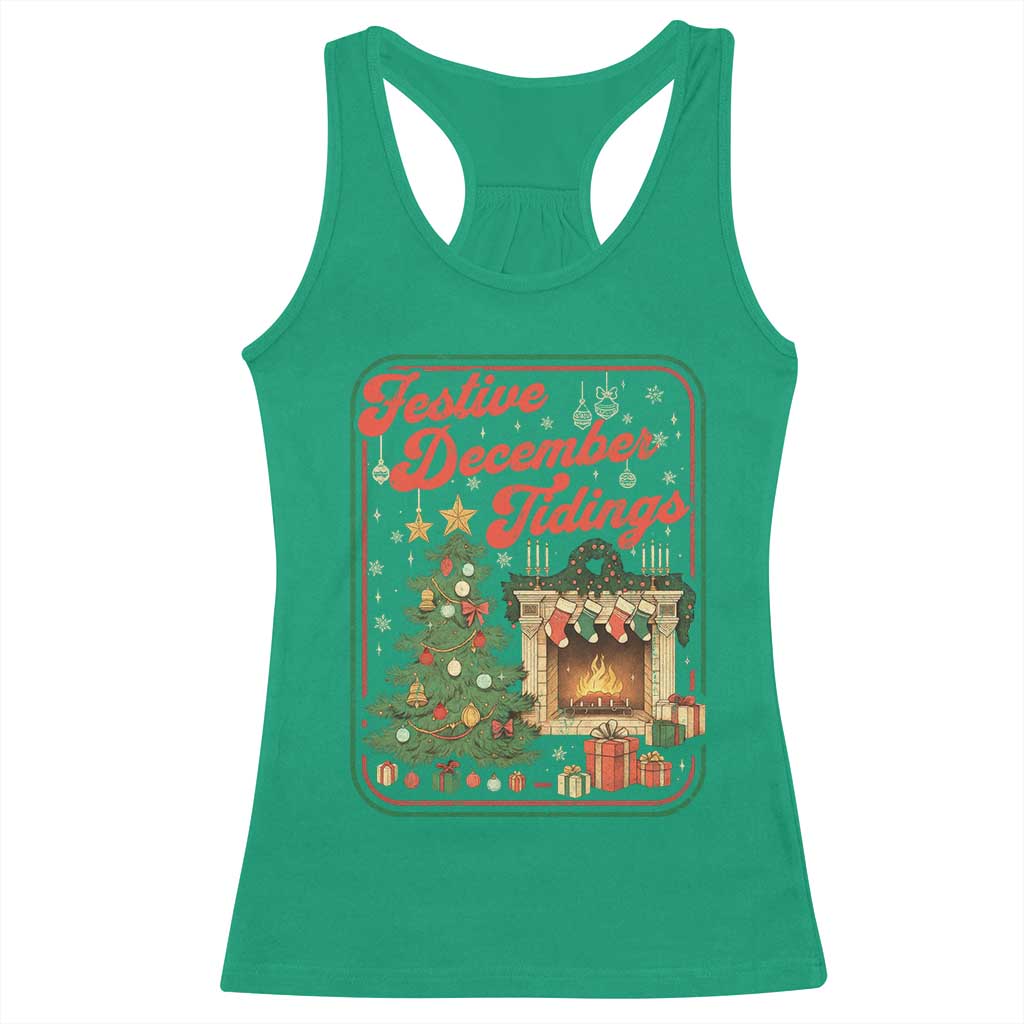 Funny Democrat Christmas Racerback Tank Top Festive December Tiding Xmas Political Satire TS11 Irish Green Print Your Wear
