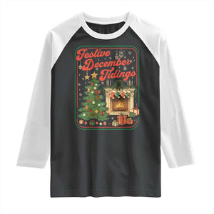 Funny Democrat Christmas Raglan Shirt Festive December Tiding Xmas Political Satire TS11 Black White Print Your Wear