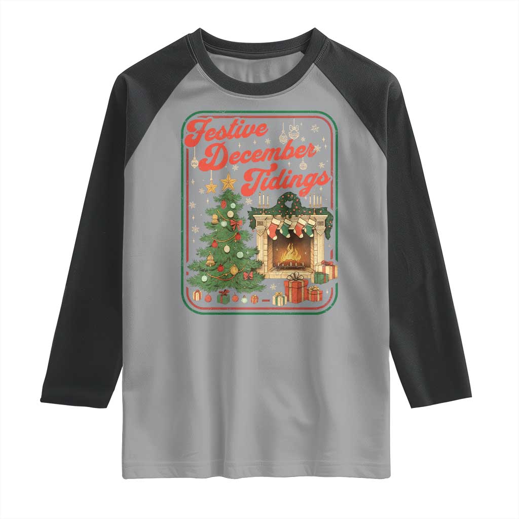Funny Democrat Christmas Raglan Shirt Festive December Tiding Xmas Political Satire TS11 Sport Gray Black Print Your Wear