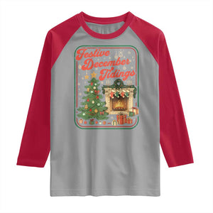 Funny Democrat Christmas Raglan Shirt Festive December Tiding Xmas Political Satire TS11 Sport Gray Red Print Your Wear