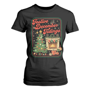 Funny Democrat Christmas T Shirt For Women Festive December Tiding Xmas Political Satire TS11 Black Print Your Wear