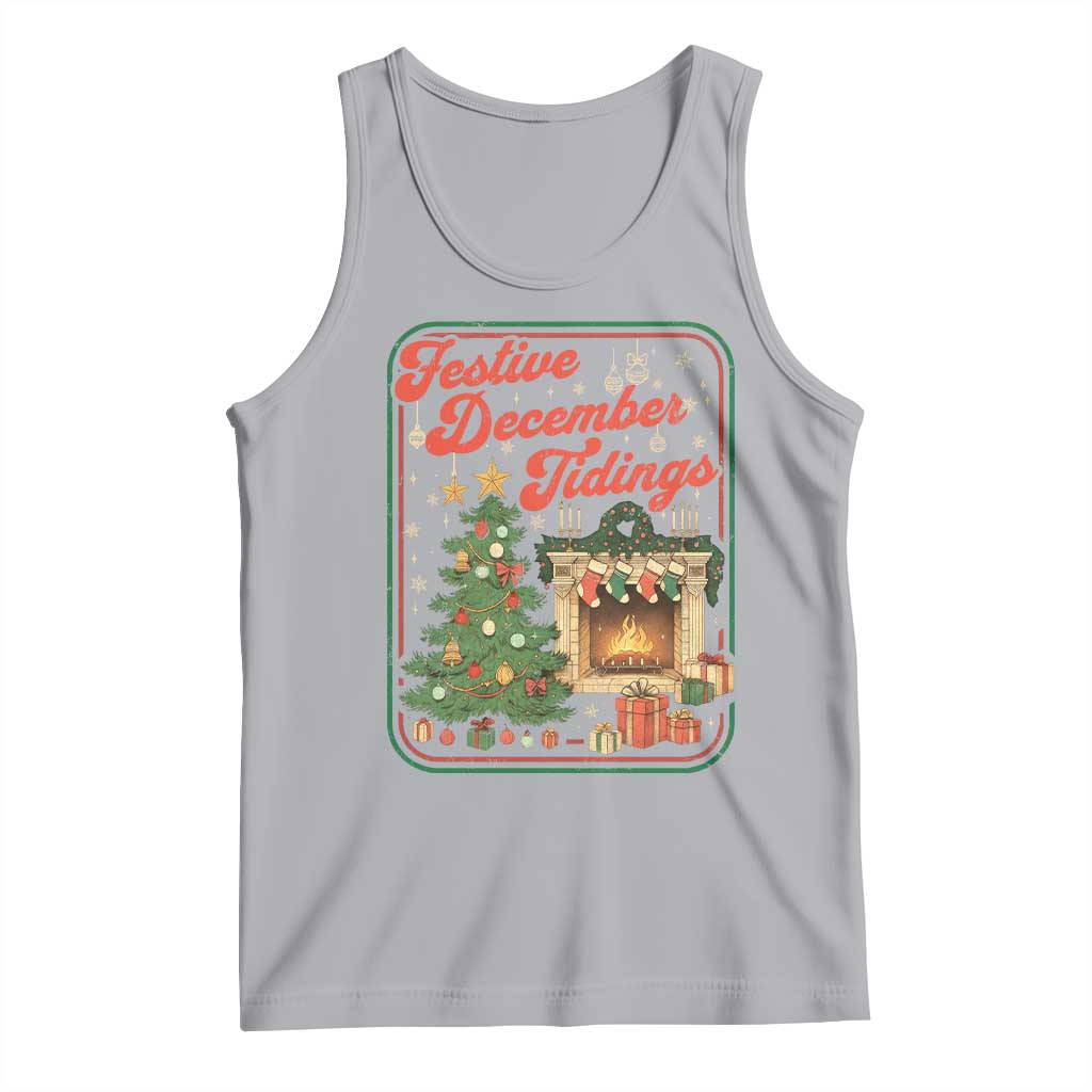 Funny Democrat Christmas Tank Top Festive December Tiding Xmas Political Satire TS11 Athletic Heather Print Your Wear