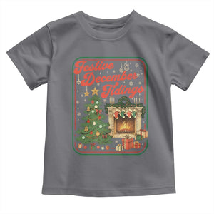 Funny Democrat Christmas Toddler T Shirt Festive December Tiding Xmas Political Satire TS11 Charcoal Print Your Wear