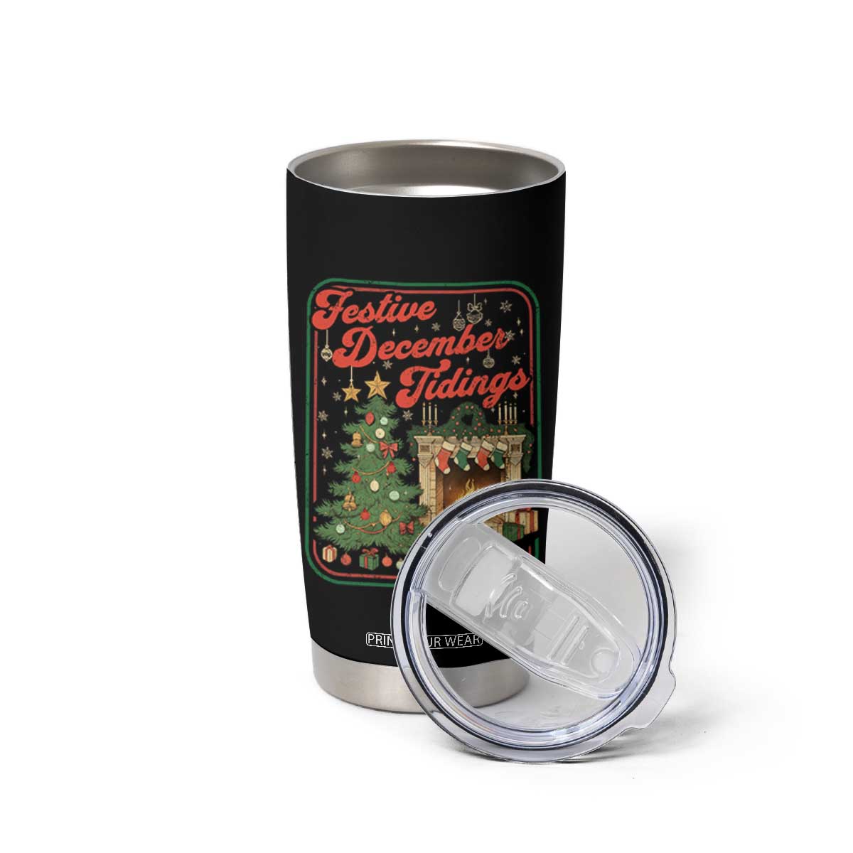 Funny Democrat Christmas Tumbler Cup Festive December Tiding Xmas Political Satire TS11 Print Your Wear