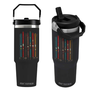 Vintage Skiblades Skiboards Skiing Ski Season Winter Sport Flip Straw Tumbler TS11 One Size: 30 oz Black Print Your Wear