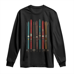 Vintage Skiblades Skiboards Skiing Ski Season Winter Sport Long Sleeve Shirt TS11 Black Print Your Wear