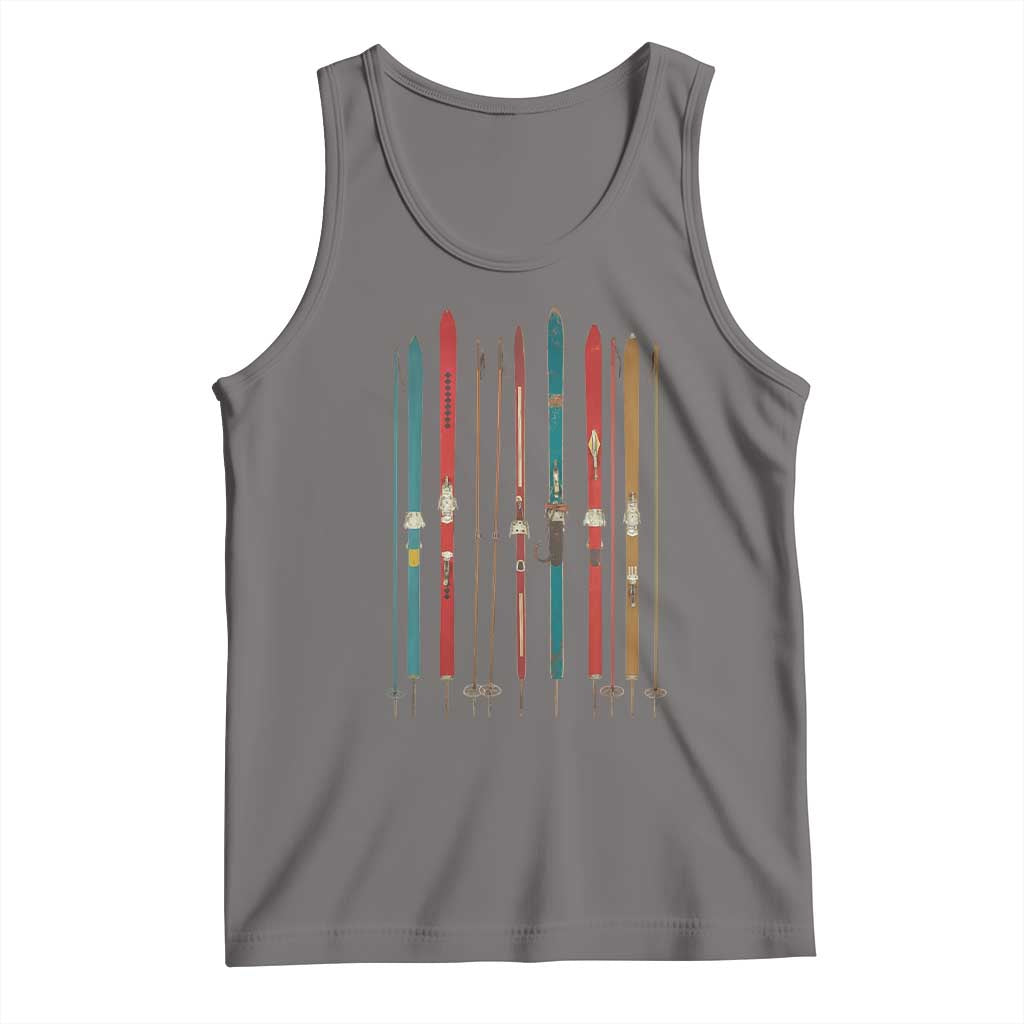 Vintage Skiblades Skiboards Skiing Ski Season Winter Sport Tank Top TS11 Deep Heather Print Your Wear