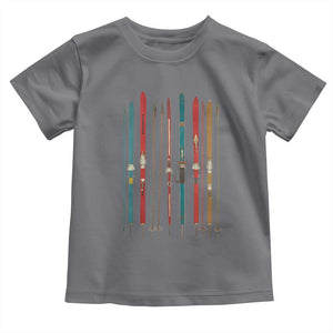 Vintage Skiblades Skiboards Skiing Ski Season Winter Sport Toddler T Shirt TS11 Charcoal Print Your Wear