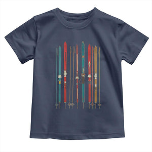 Vintage Skiblades Skiboards Skiing Ski Season Winter Sport Toddler T Shirt TS11 Navy Print Your Wear