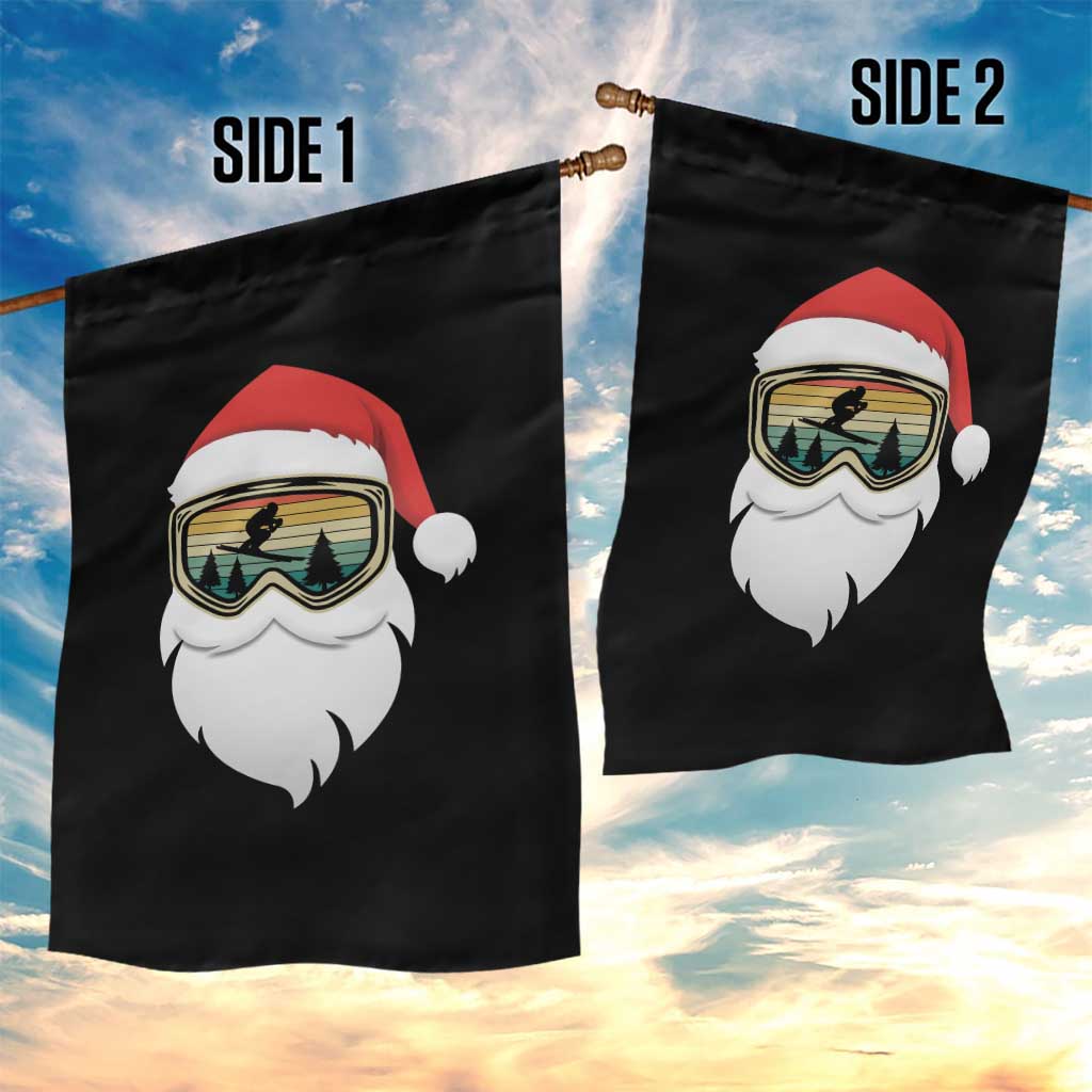 Funny Ski Christmas Winter Sport Skiing Santa Hat Garden Flag TS11 Print Your Wear
