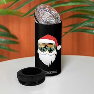 Funny Ski Christmas Winter Sport Skiing Santa Hat 4 in 1 Can Cooler Tumbler TS11 Print Your Wear